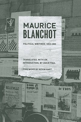 Political Writings, 1953-1993 by Zakir Paul, Maurice Blanchot, Kevin Hart