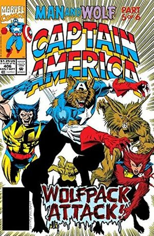 Captain America (1968-1996) #406 by Mark Gruenwald, Larry Alexander, Rik Levins