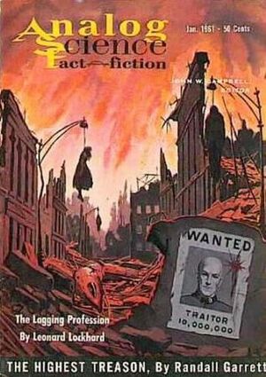 Analog Science Fiction and Fact, 1961 January by Walter Bupp, G. Harry Stine, Laurence M. Janifer, John W. Campbell Jr., John Berryman, Tom Purdom, Theodore L. Thomas, Leonard Lockhard, Mark Phillips, Randall Garrett