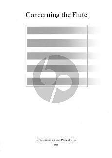 Concerning the Flute by Nikolaus Delius, Frans Vester, Karl Ventzke, Betty Bang Mather, David Lasocki, Jane Bowers, Rineke Smilde, Karl Lenski, Peter van Munster, Mirjam Nastasi