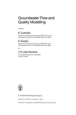 Groundwater Flow and Quality Modelling by 