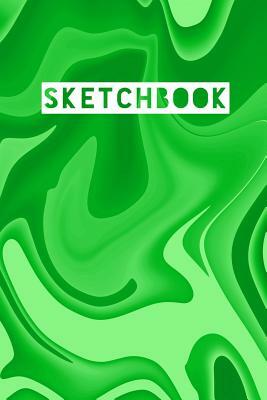 Sketchbook: Abstract Liquid Marble Green Design by Frasier Cheng-Binns