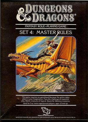 Dungeons and Dragons Master Rules, Set 4 by Frank Mentzer, Gary Gygax