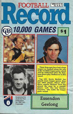 1990 Round 5 Footy Record Essendon v Geelong by 