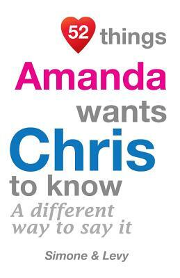 52 Things Amanda Wants Chris To Know: A Different Way To Say It by J. L. Leyva