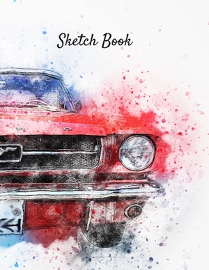 Sketch Book: Mustang Watercolor Themed Personalized Artist Sketchbook For Drawing and Creative Doodling by Adidas Wilson