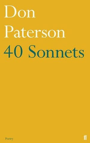 40 Sonnets by Don Paterson