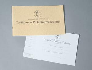 The United Methodist Church Certificates of Professing Membership (Pad of 26) by Abingdon Press