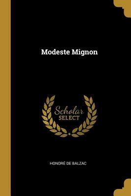 Modeste Mignon by Honoré de Balzac