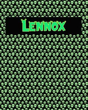 120 Page Handwriting Practice Book with Green Alien Cover Lennox: Primary Grades Handwriting Book by Sheldon Franks