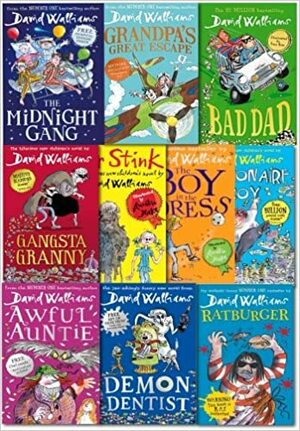 David Walliams 10 Books Collection: The Midnight Gang / Grandpa's Great Escape / The World's Worst Children / Gangsta Granny / Mr Stink / The Boy in the Dress / Billionaire Boy / Awful Auntie / Demon Dentist / Ratburger by David Walliams