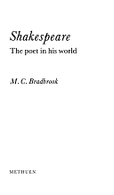 Shakespeare: The Poet in His World by Muriel Clara Bradbrook