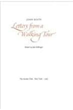 Letters from a Walking Tour by Jack Stillinger, John Keats