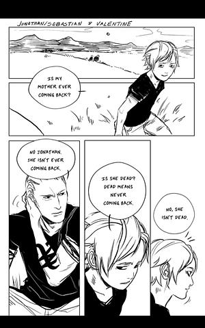 Young Jonathan and Valentine comic by Cassandra Clare