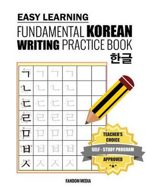 Easy Learning Fundamental Korean Writing Practice Book by Fandom Media