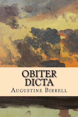 Obiter Dicta by Augustine Birrell