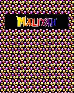120 Page Handwriting Practice Book with Colorful Alien Cover Maliyah: Primary Grades Handwriting Book by Sheldon Franks
