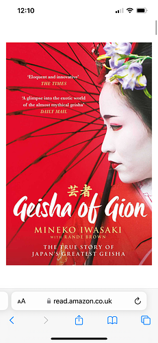 Geisha of Gion by Mineko Iwasaki