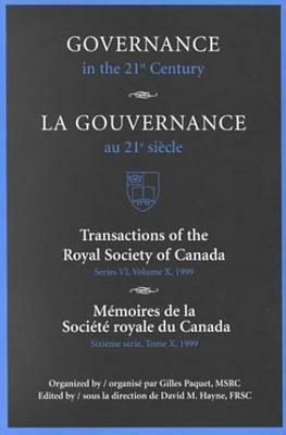 Governance in the 21st Century / Gouvernance Au 21e Si?cle by 1.