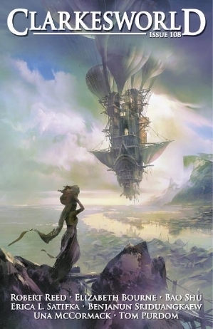 Clarkesworld Magazine, Issue 108 by Elizabeth Bourne, Una McCormack, Neil Clarke, Robert Reed, Jason Heller, Ken Liu, Bao Shu, Tom Purdom, Dan Koboldt, Benjanun Sriduangkaew, Chris Urie, Erica L. Satifka