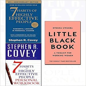 Little black book,7 habits of highly effective people,personal workbook 3 books collection set by Stephen R. Covey, Otegha Uwagba