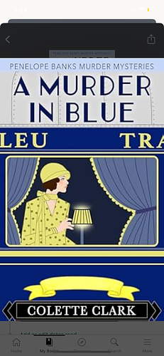 A Murder in Blue: A 1920s Historical Mystery by Colette Clark