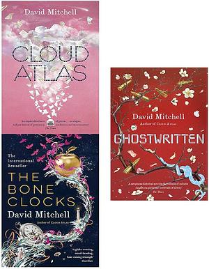 David mitchell collections cloud atlas, bone clocks and ghostwritten 3 books collection set by David Mitchell