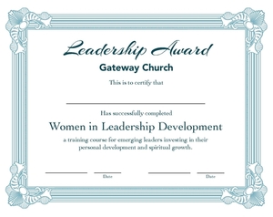 Wild Certificates 10 Pack: Women in Leadership Development by Gateway Women