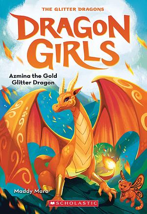 Azmina the Gold Glitter Dragon by Maddy Mara