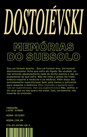 Memórias do subsolo by Fyodor Dostoevsky