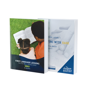First Grade Writing and Grammar Bundle: Combining Writing with Ease and First Language Lessons by Jessie Wise, Susan Wise Bauer, Peter Buffington