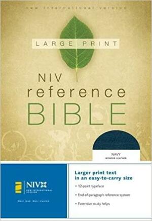 Large Print Reference Bible-NIV-Personal Size by Anonymous