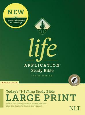 NLT Life Application Study Bible, Third Edition, Large Print (Red Letter, Hardcover, Indexed) by 
