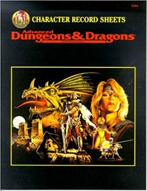 Character Records Sheets (Advanced Dungeons & Dragons, 2nd Edition) by Inc, TSR