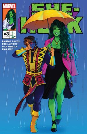 She-Hulk #3 by Rogê Antônio, Luca Maresca, Jen Bartel, Rainbow Rowell