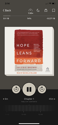 Hope Leans Forward: Braving Your Way Toward Simplicity, Awakening, and Peace by Valerie Brown