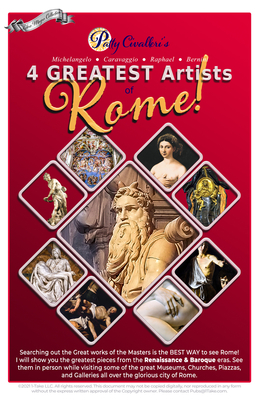 4 Greatest Artists of Rome: Finding Michelangelo, Caravaggio, Raphael & Bernini by Patty Civalleri