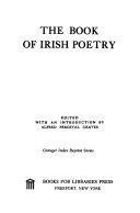 The Book of Irish Poetry, Edited with an Introd by Alfred Perceval Graves