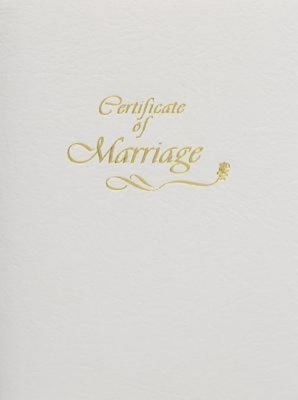 Contemporary Marriage Certificate Booklet with Traditional Service by Abingdon Press