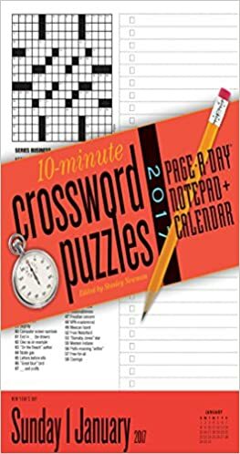 10-Minute Crosswords Notepad + Calendar 2017 by Stanley Newman