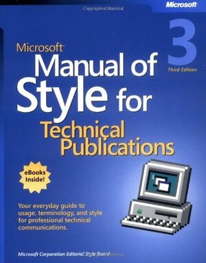 Manual of Style for Technical Publications by Microsoft Corporation