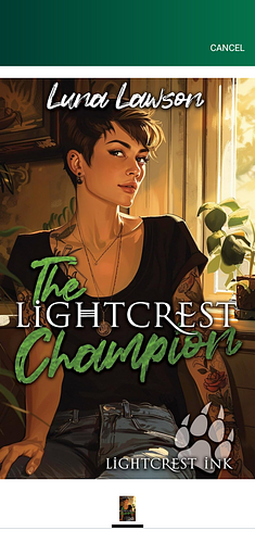 The Lightcrest Champion: A Paranormal F/F Wolf Shifter Romance by Luna Lawson