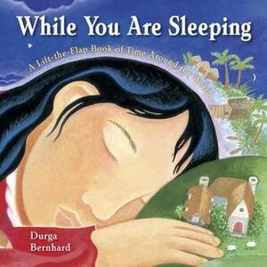 While You Are Sleeping: A Lift-the-Flap Book of Time Around the World by Durga Bernhard