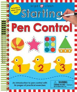 Wipe Clean: Starting Pen Control: Includes a Wipe-Clean Pen by Roger Priddy