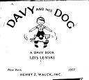 Davy and His Dog by Lois Lenski