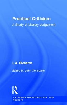 Practical Criticism V 4 by I.A. Richards