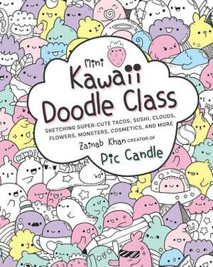 Mini Kawaii Doodle Class: Sketching Super-Cute Tacos, Sushi Clouds, Flowers, Monsters, Cosmetics, and More by Zainab Khan, Pic Candle