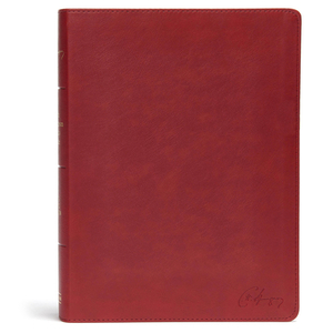 KJV Spurgeon Study Bible, Crimson Leathertouch by Holman Bible Staff