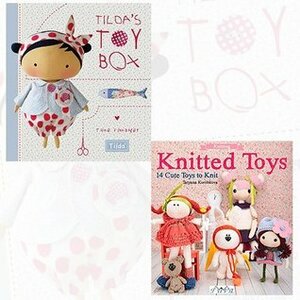 Tilda's Toy Box and Knitted Toys Paperback 2 Books Bundle Collection - Sewing patterns for soft toys and more from the magical world of Tilda,14 Cute Toys to Knit by Tone Finnanger, Tetyana Korobkova