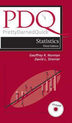 PDQ Statistics With CDROM by Geoffrey R. Norman, David L. Streiner